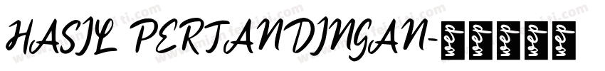 HASIL PERTANDINGAN字体转换